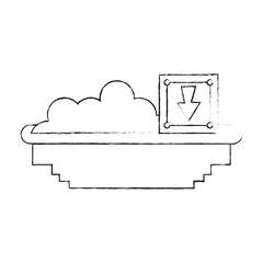 Ground terrain game icon vector illustration graphic design