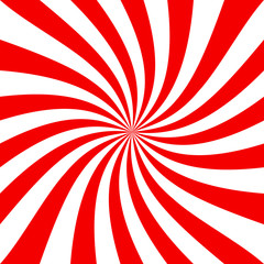 Fototapeta premium Psychedelic spiral with radial swirling rays. Comic effect, whirlwind. Vector.