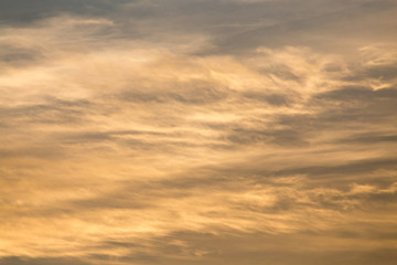 clouds in the sky at sunset as background