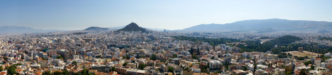 Fototapeta na wymiar Athens, Greece Panorama