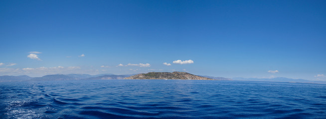 Greek Island from sea