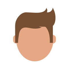 Man faceless cartoon icon vector illustration graphic design