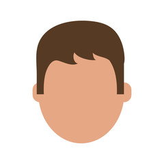 Man faceless cartoon icon vector illustration graphic design