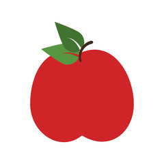 Apple delicious fruit icon vector illustration graphic design