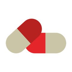 Pills medicine isolated icon vector illustration graphic design