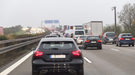 dusky highway scenery