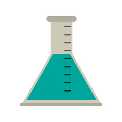 Flask chemistry lab icon vector illustration graphic design