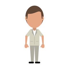 Doctor faceless avatar icon vector illustration graphic design