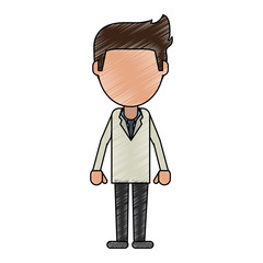 Doctor faceless avatar icon vector illustration graphic design