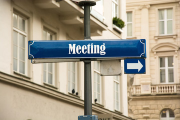 Fototapeta premium Schild 192 - Meeting