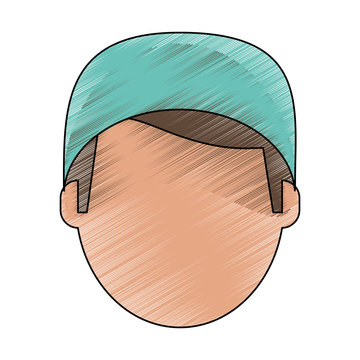Surgeon faceless avatar icon vector illustration graphic design