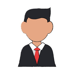 Man faceless avatar icon vector illustration graphic design