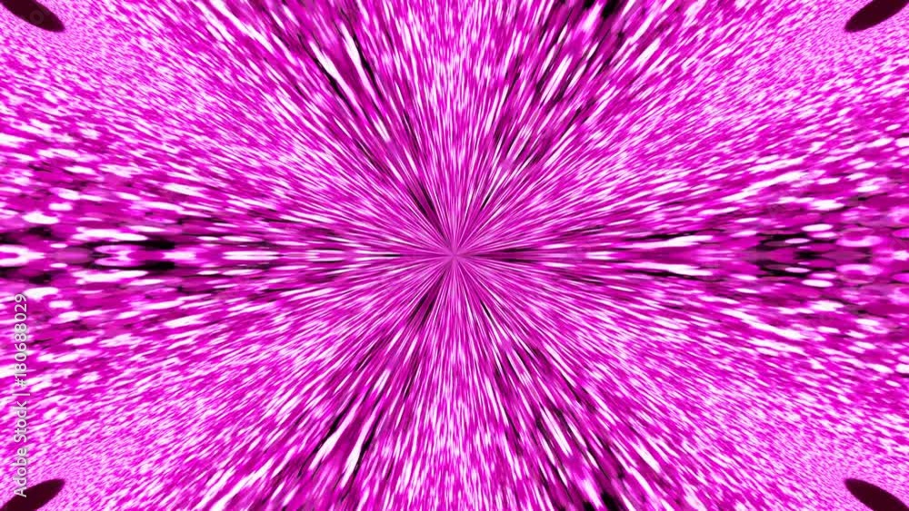 Poster abstract background with violete kaleidoscope. seamless loop