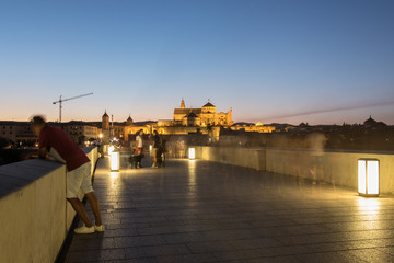 Roman Bridge and Guadalquivir river, Great Mosque, Cordoba, Spain