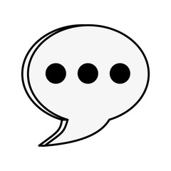 Obraz premium Chat bubble symbol icon vector illustration graphic design