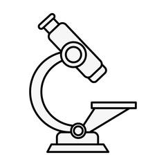 Microscope lab tool icon vector illustration graphic design