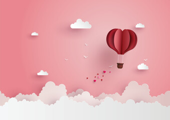 Naklejka premium illustration of love and valentine day