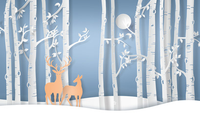 Fototapeta premium Deer in forest