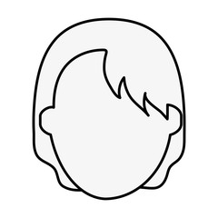 Fototapeta premium Woman faceless avatar icon vector illustration graphic design