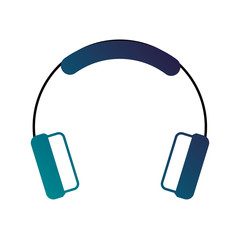 headphones technology music sound gadget icon vector illustration