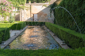 Generalife's Gardens Of Granada, Andalucia Spain