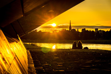 Dresden Germany sunset