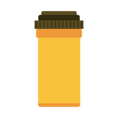 Medicine bottle isolated icon vector illustration graphic design