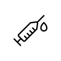 Syringe flat icon