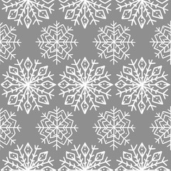 Seamless pattern with snowflakes