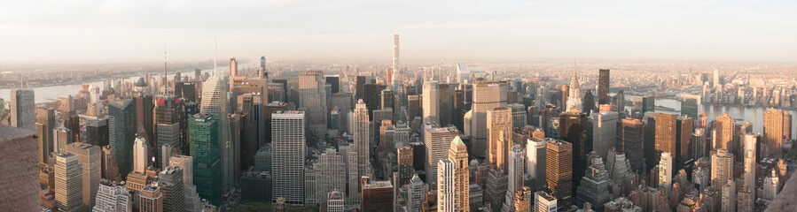 panorama skyline new york - obrazy, fototapety, plakaty