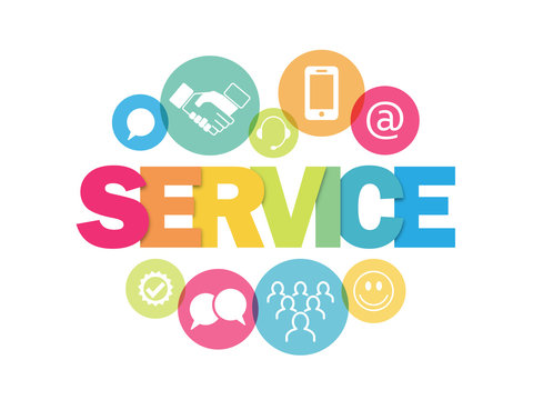 "SERVICE" concept banner 