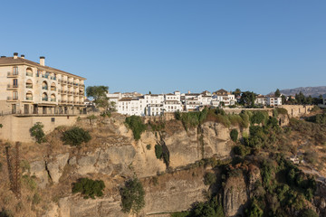 Naklejka premium Ronda, Spain Old Town City Scape