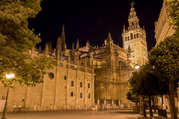 Fototapeta na wymiar Great Cathedral Of Seville Spain