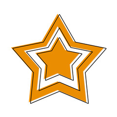 Star shape symbol icon vector illustration graphic design