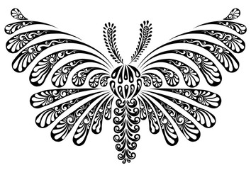 Butterfly decorative vector illustration