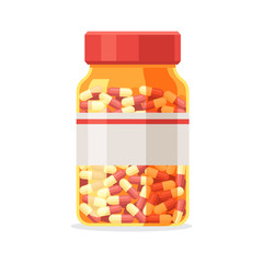 Pill bottle with capsules
