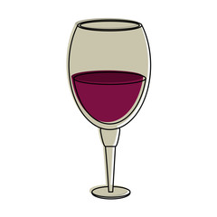 Cup of wine icon vector illustration graphic design