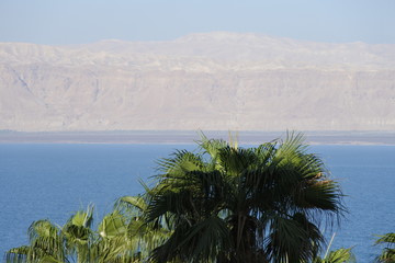 Blick über das Tote Meer nach Israel