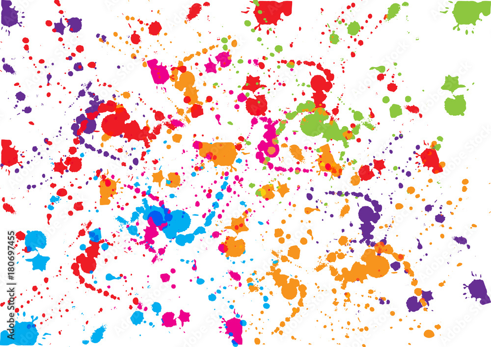 Aufkleber abstract vector splatter color design background. illustration vector design.