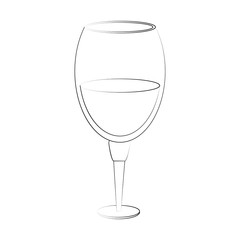 Cup of wine icon vector illustration graphic design