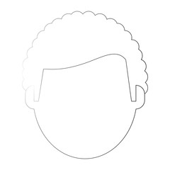 Man faceless avatar icon vector illustration graphic design