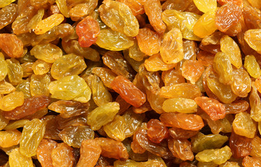 background of raisins in sale in the shop