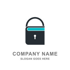 Padlock Key Security Protection Logo Vector Icon 
