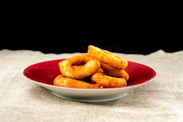 Fast food Homemade Crunchy Fried onion rings