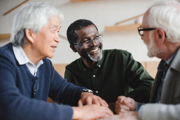 senior friends spending time together