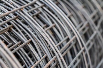 close-up iron wire for construction.texture. Abstract background