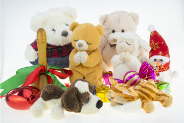 Closeup ornament Christmas background 