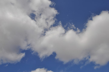 blue sky with clouds background