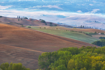 Fototapeta premium Beautiful autumn rural landscape of Tuscany