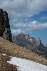 The mountain range of the Big Thach natural park. Adygea